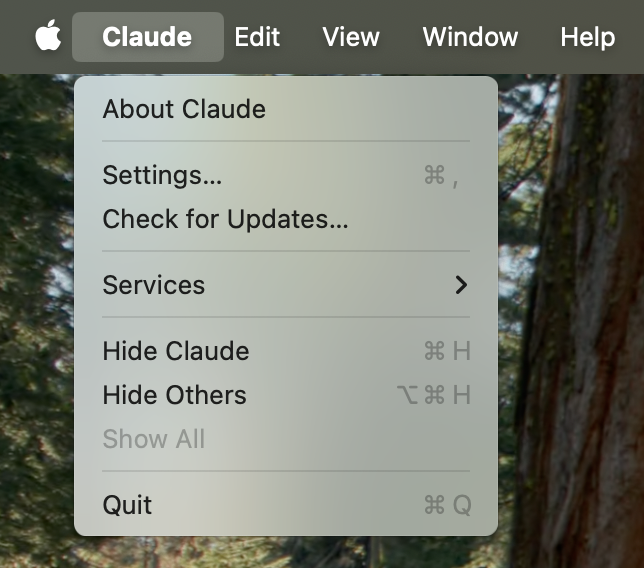 quickstart-menu